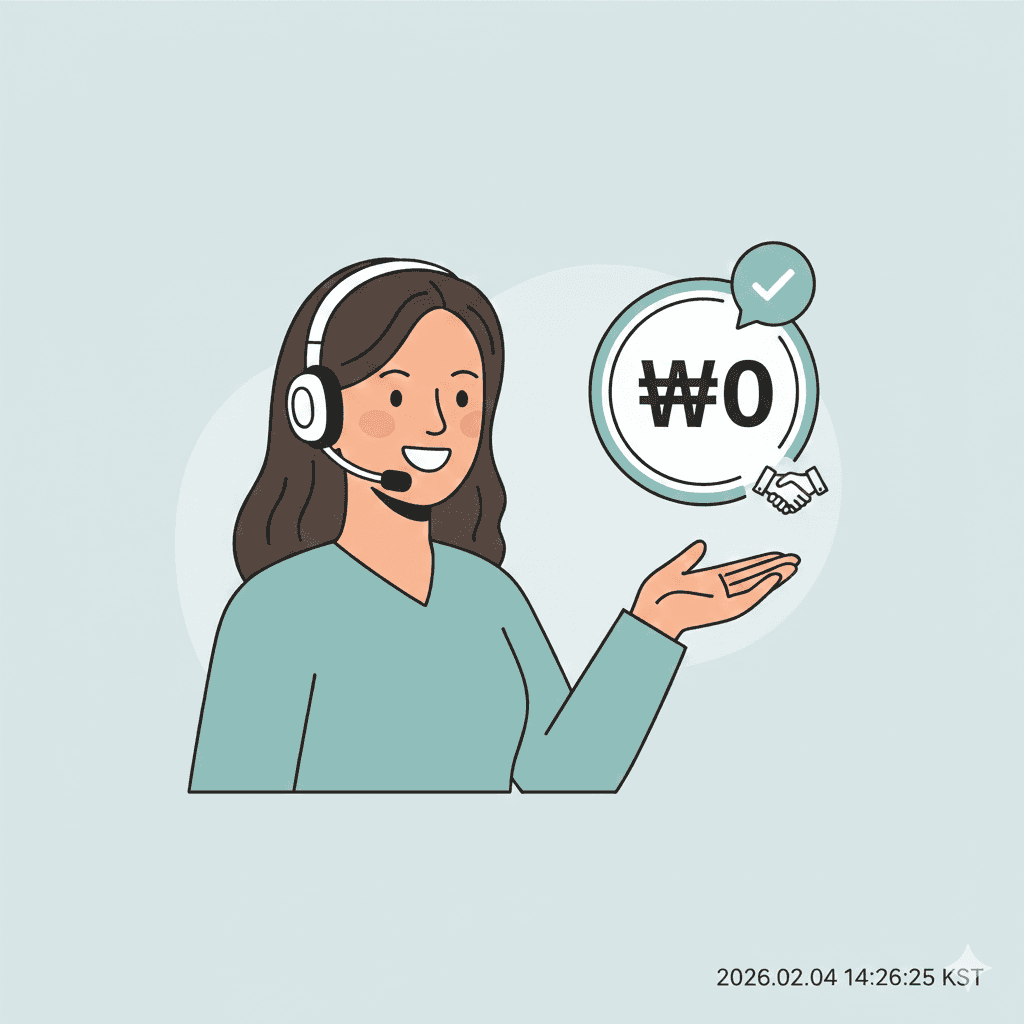 전담 담당자가 무료로 지원